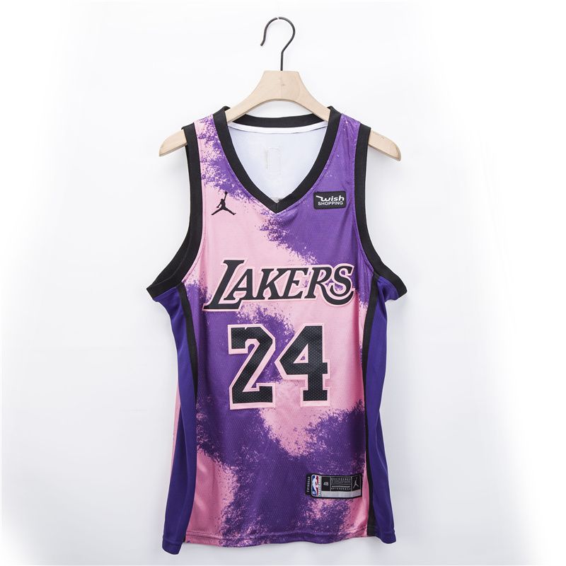 Men Los Angeles Lakers 24 Bryant purple Fashion 2021 NBA Jersey